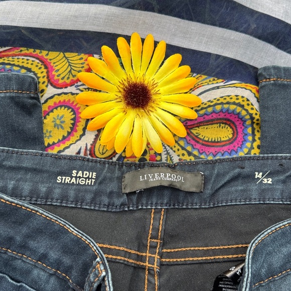 Liverpool Jeans Company Dark Blue Straight Leg Jeans - Picture 8 of 13